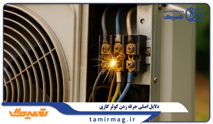 دلایل اصلی جرقه زدن کولر گازی و راهکارهای پیشگیرانه